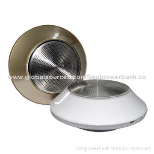 Portable round-shaped Handsfree Telephone Bluetooth Speakers with 3.3-4.2V Voltage